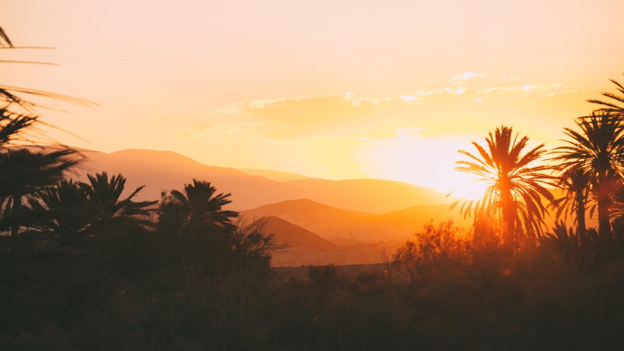 Atardecer en el desierto