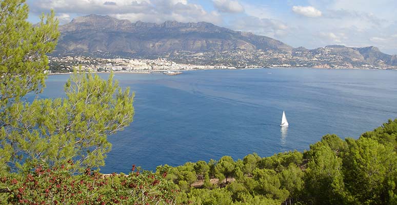 Vistas desde el camino de El Faro de El Albir