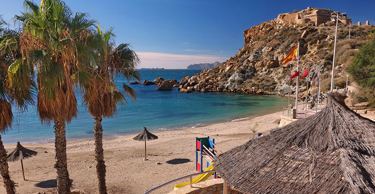La Cala Cortina en Cartagena