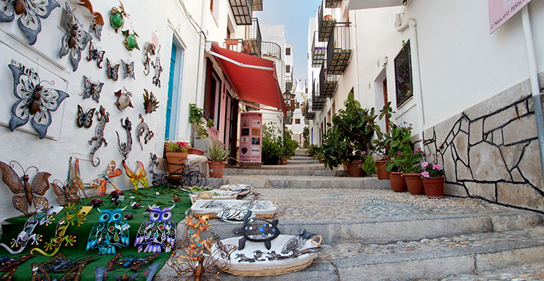 Calles del casco histórico de Peñíscola