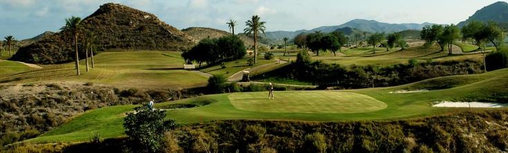 vistas del campo de golf de mojácar