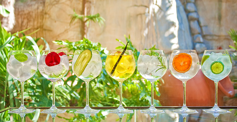 Diferente oferta de gin tonics en Servigroup