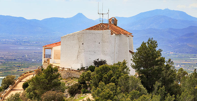 Vista de la ermita