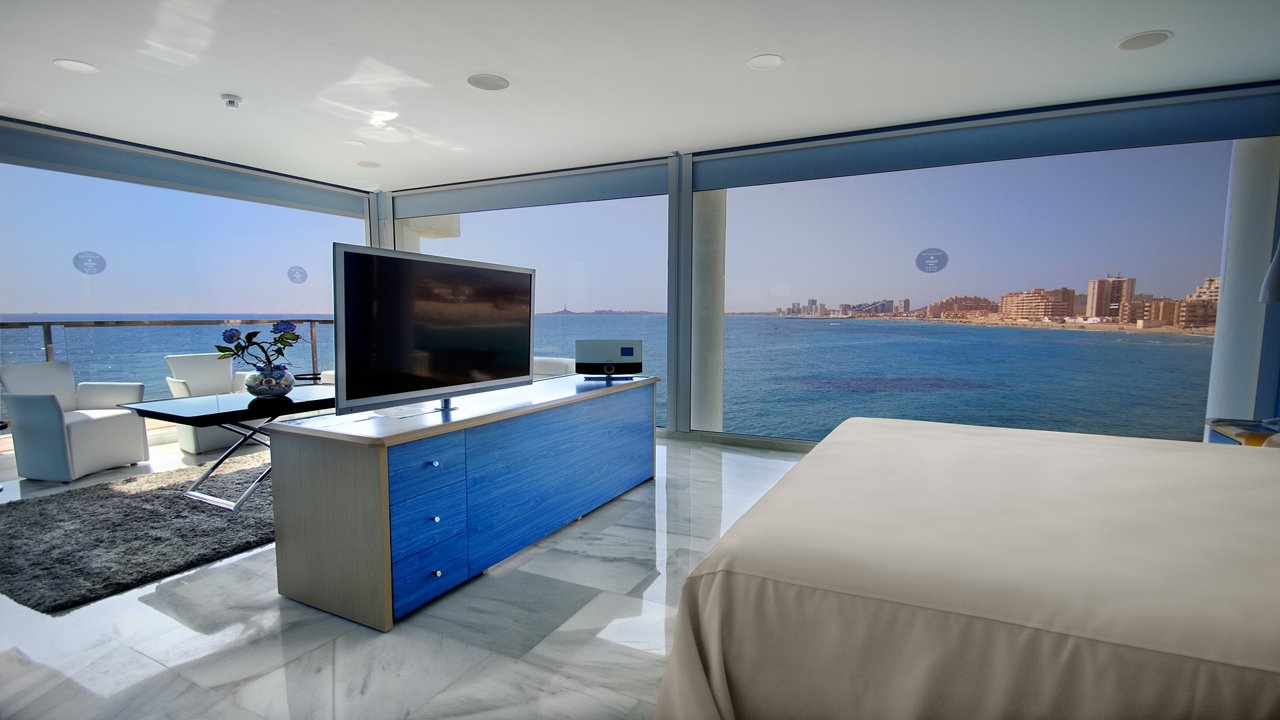 Habitación Suite Azul del hotel Galúa