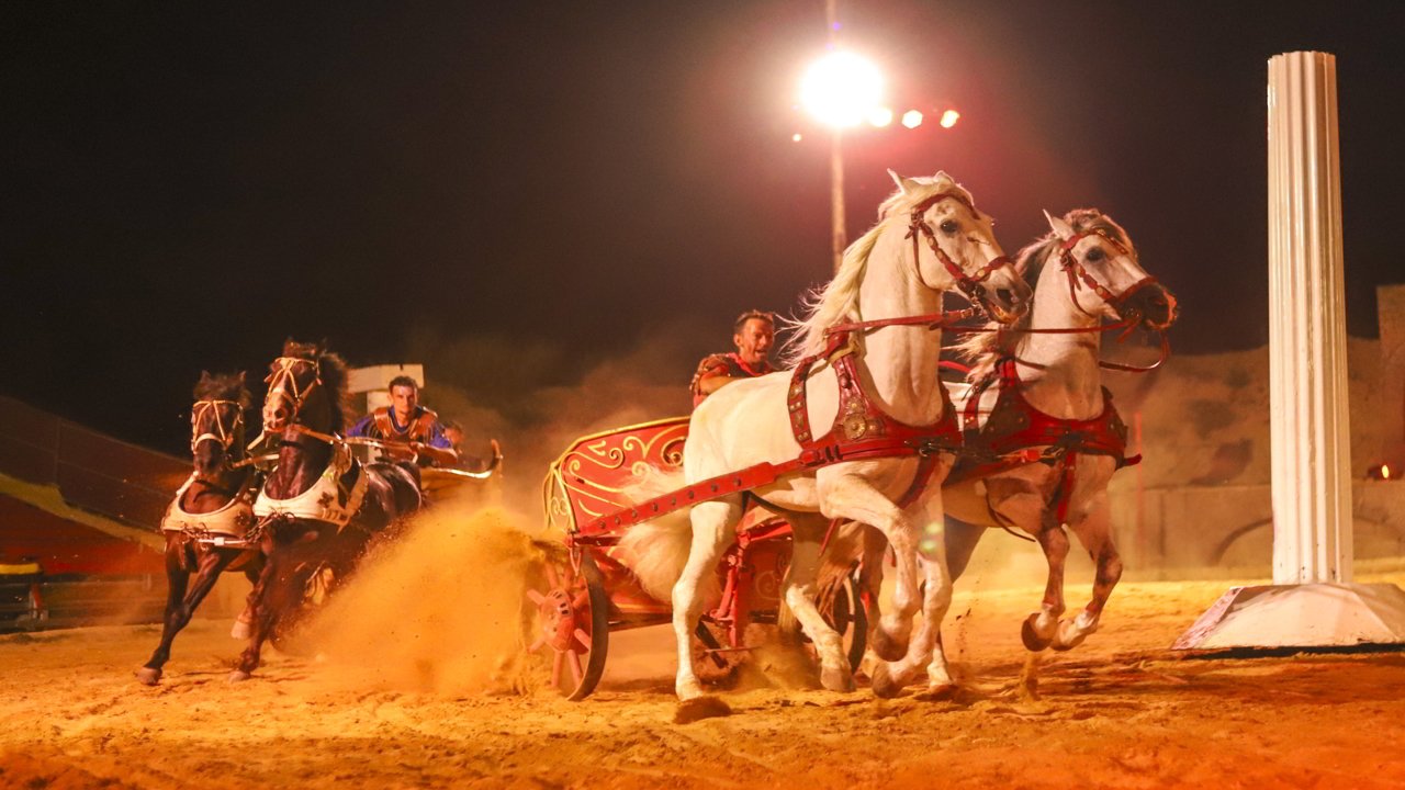 Carrera de cuadrigas romanas