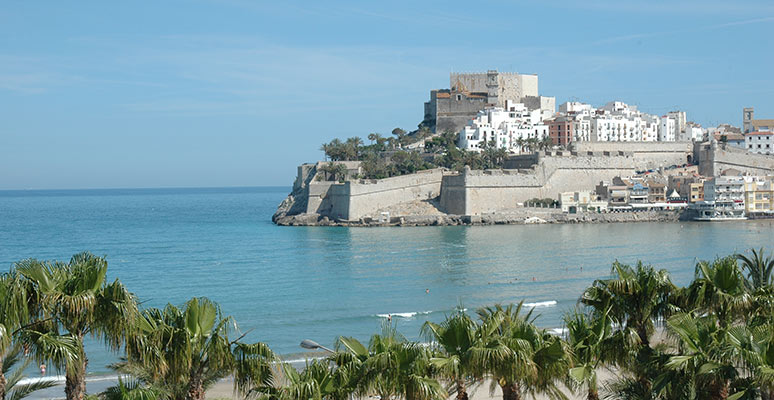El Castillo de Peñíscola desde el Hotel Papa Luna