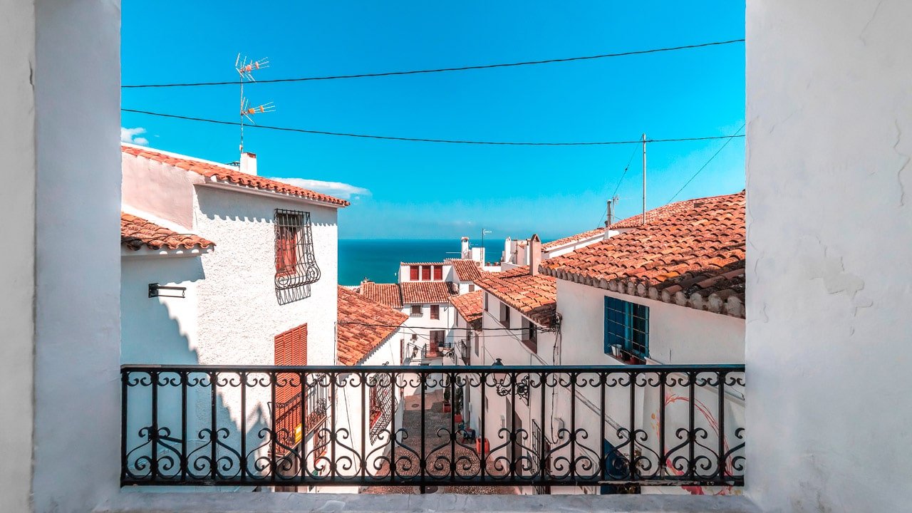 Uno de los bonitos miradores de Altea