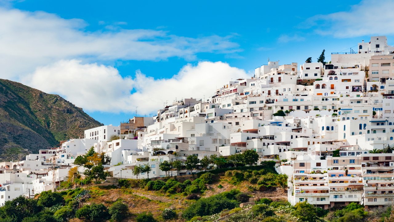 Casas blancas del pueblo de Mojácar