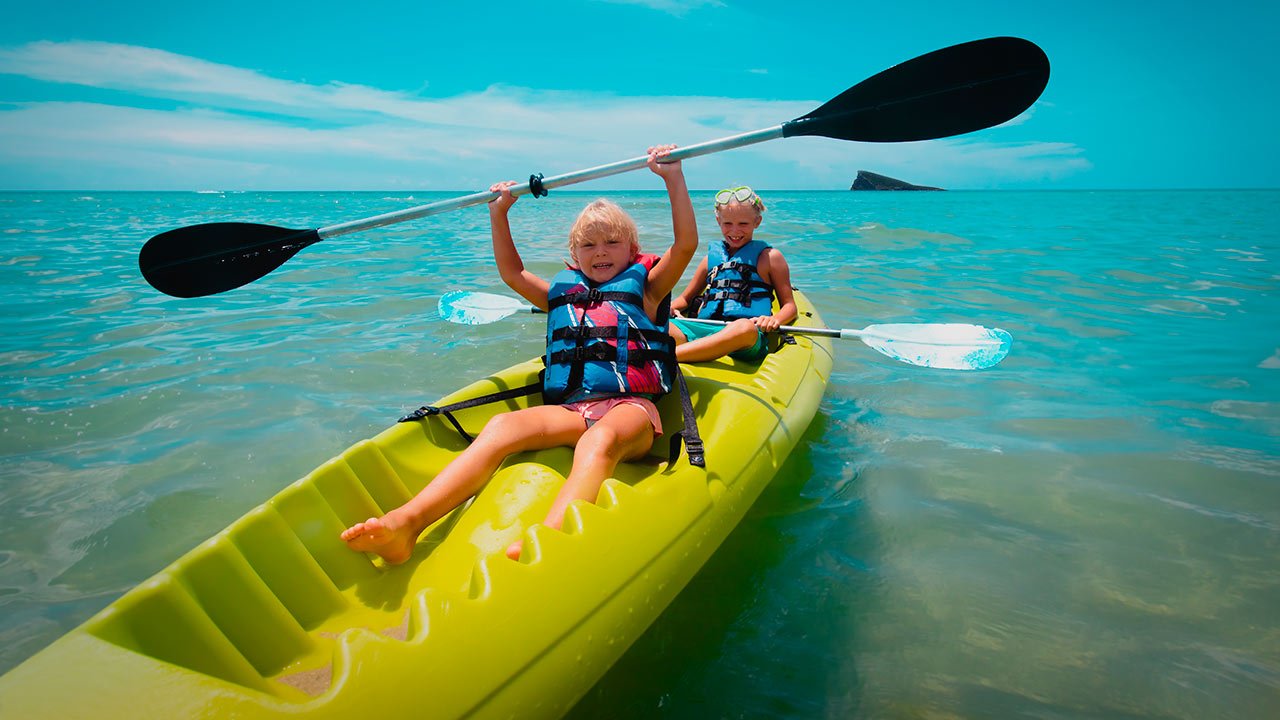 Niños kayak Benidorm