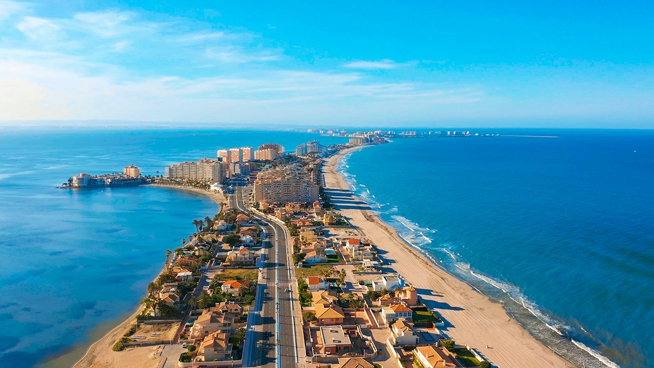 Vista aérea Playa Galúa