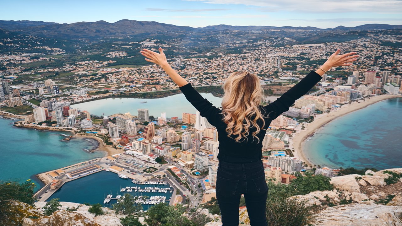 Vistas desde la cima del Peñón de Ifach
