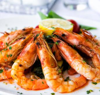gambas con limón