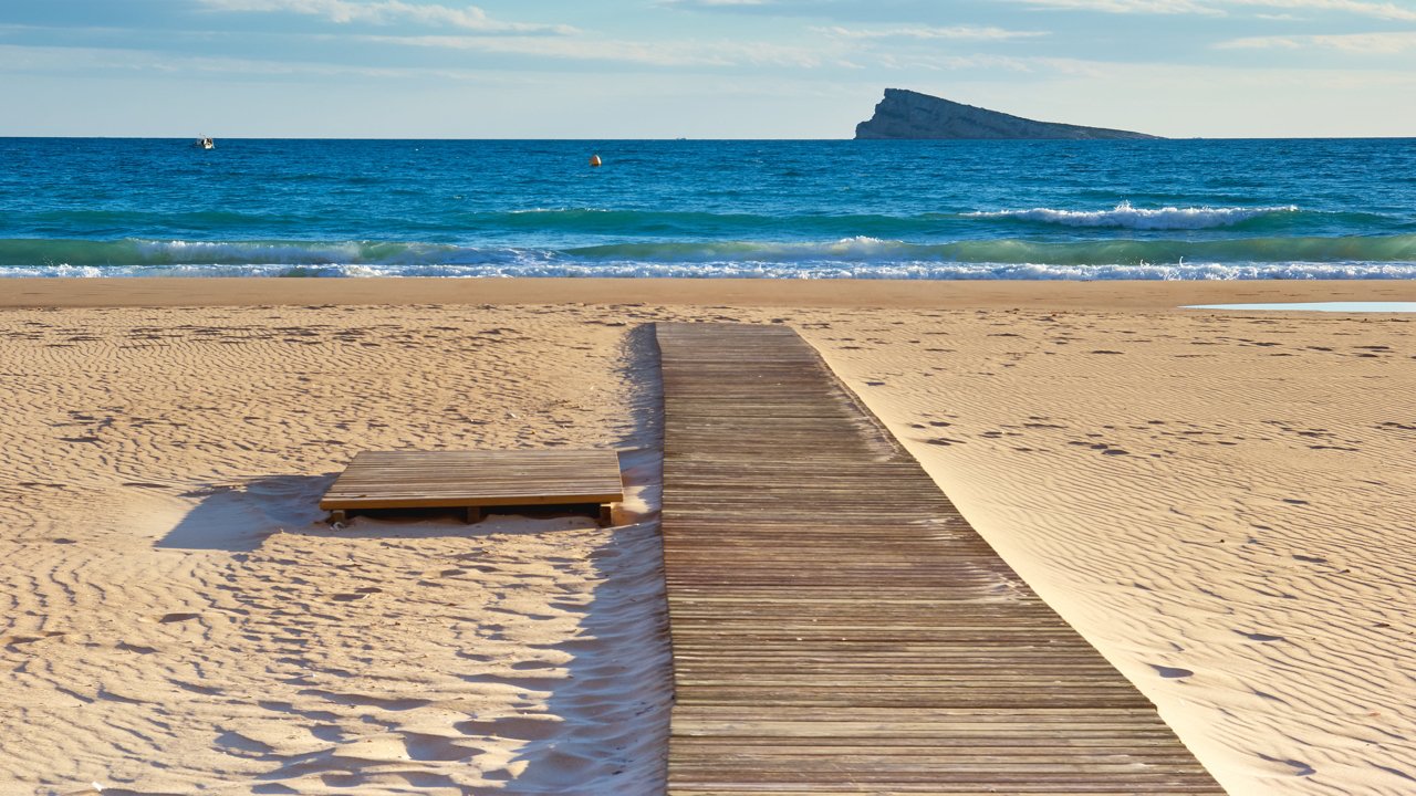 Playa de Levante en Benidorm