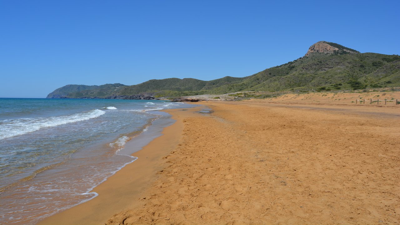 Playa virgen en Calblanque