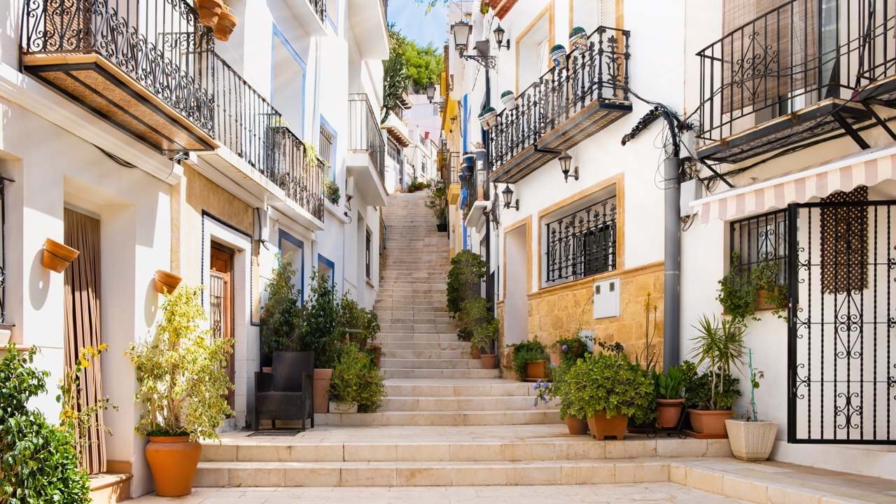 Barrio de Santa Cruz en Alicante