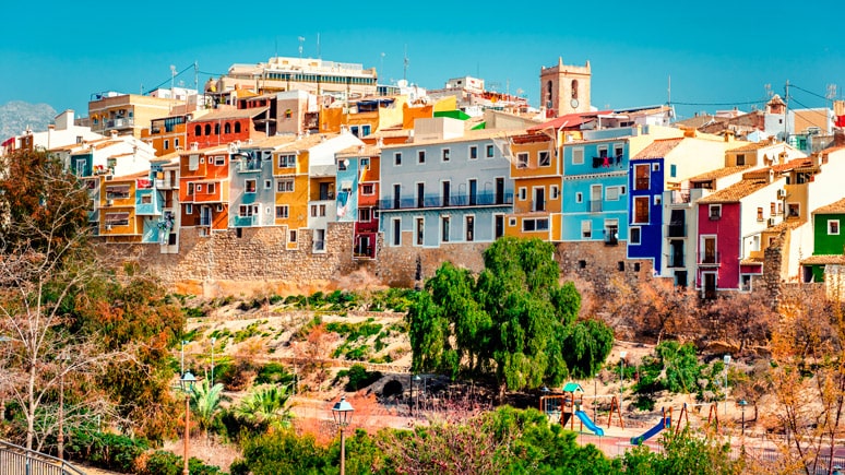 La Vila Joiosa (Villajoyosa) casas de colores