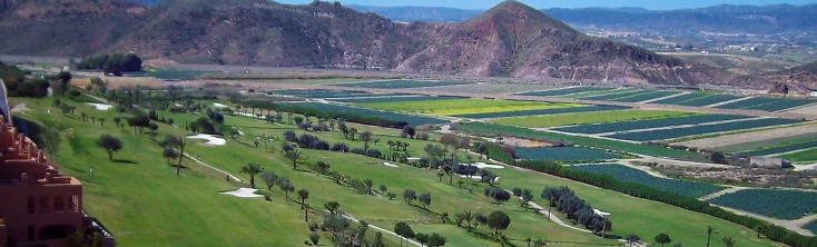 vistas del campo de golf de mojácar