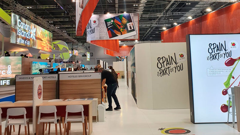 Hoteles Servigroup ha asistido a la WTM 2019 con una mesa de trabajo dentro del estand de Turespaña Servigroup en WTM 2019